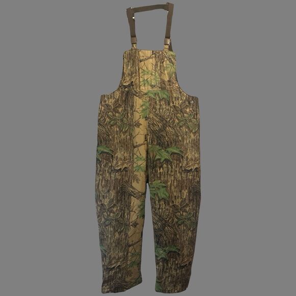 Stearns Dry Wear Camo Rain Bibs Overalls Mens XL Outdoors Hunting Camping *flaw - Picture 1 of 12